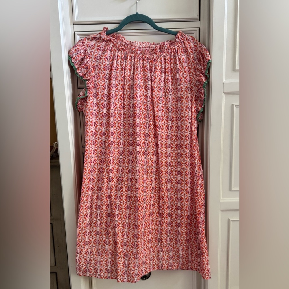 Vibrant Pink and Orange THML Dress